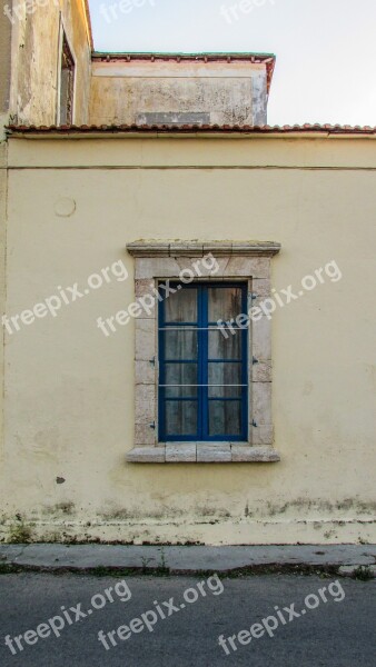 Cyprus Paralimni Old House Window Neoclassic