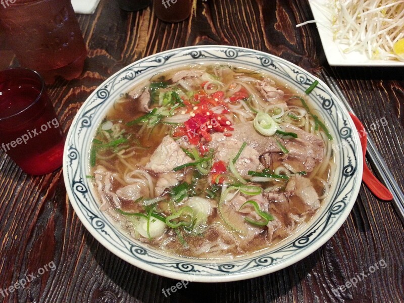 Vietnam Rice Noodles Noodles Meat Hot