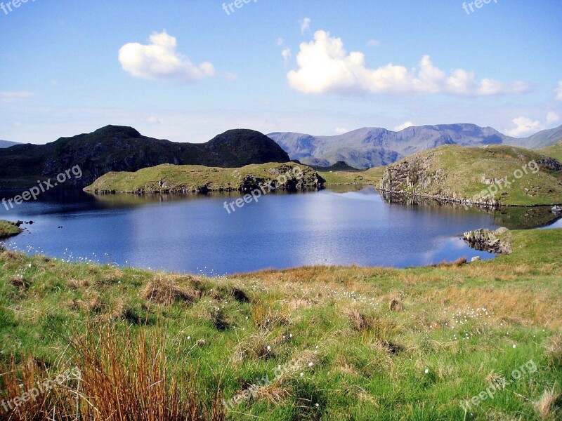 Cumbria Lakes Mountain Tarn Free Photos