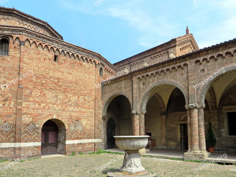 Italy Bologna Abbey San Stefano Bricks