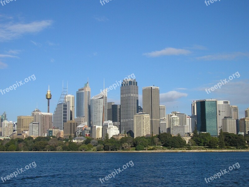 Skyline City Sydney Australia City Skyline