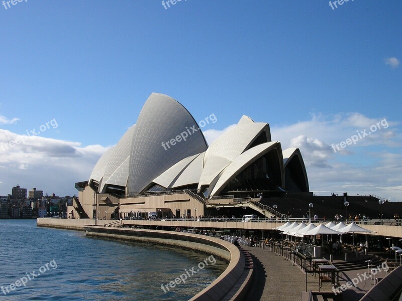 Sydney Opera House Harbour Australia Landmark Free Photos