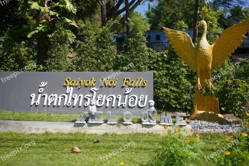 Yok Noi Falls Thailand Kanchanaburi Welcome Free Photos