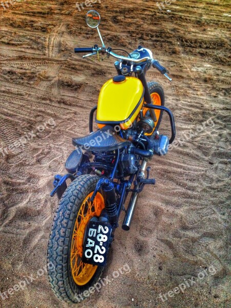 Motorcycle Ural Sand Desert Bike