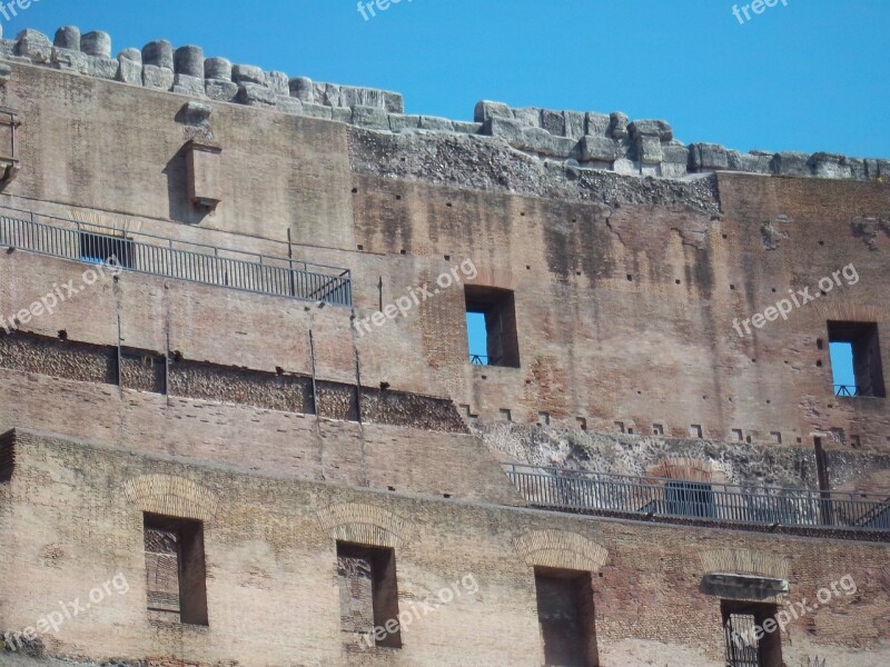 Colosseum Rome Italy Wall Acient