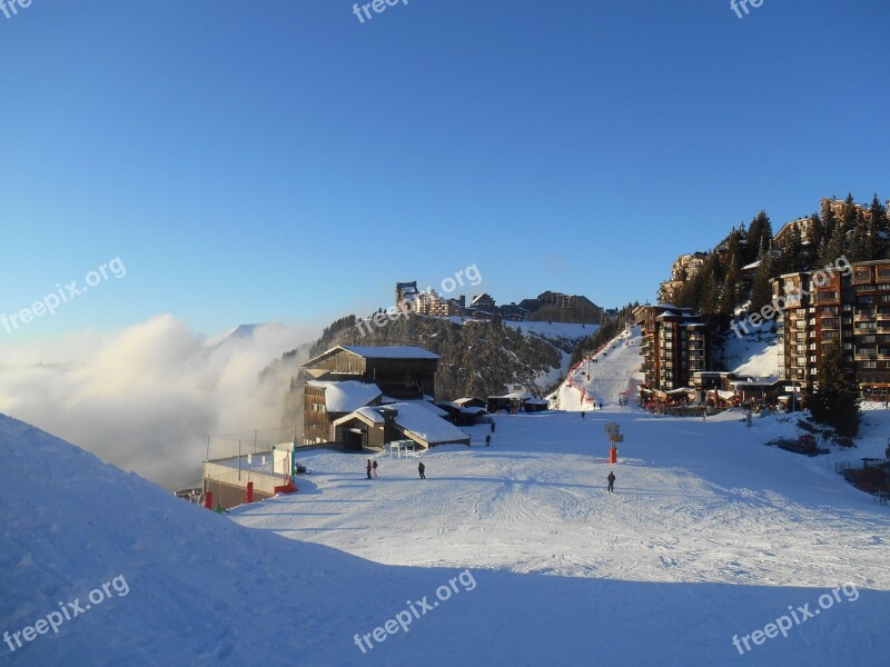 Ski Skiing Skiers Winter Snow