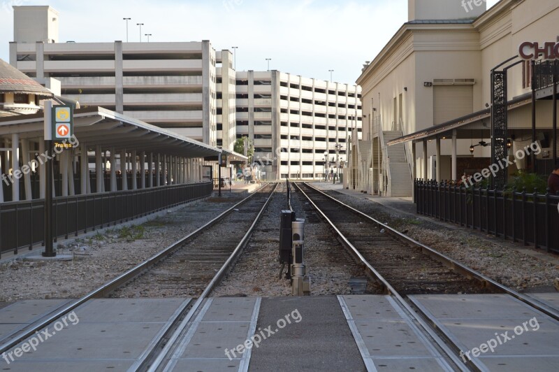 Rails Train Track Downwtown Church Street Orlando