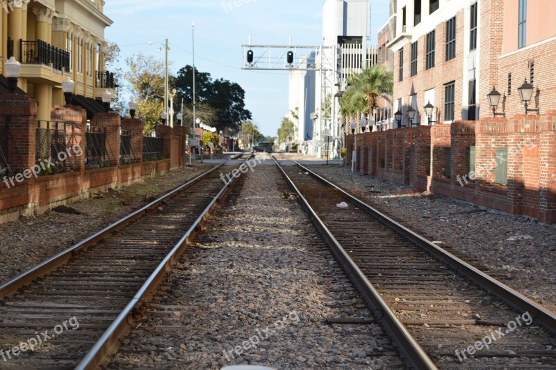 Rails Train Track Downwtown Church Street Orlando