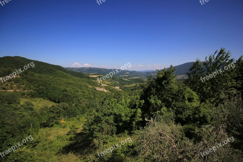 Nature Landscape Mountains Italy Green Blue