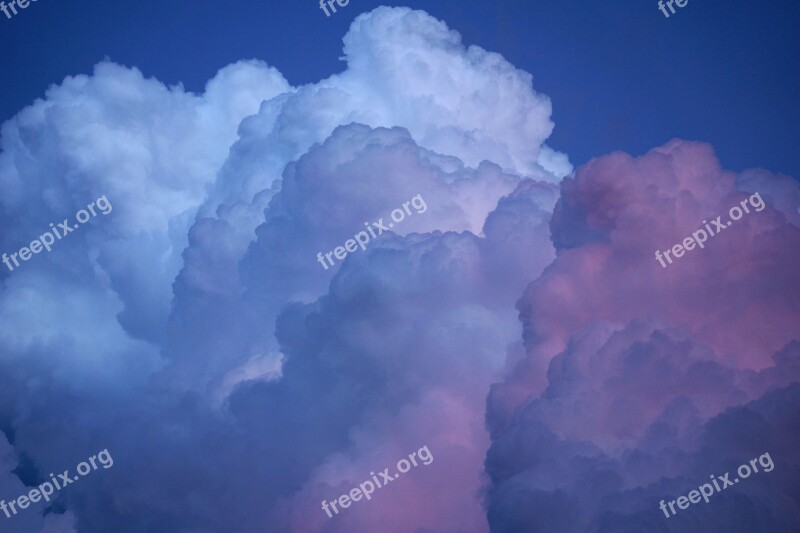 Clouds Sky Blue Sky Clouds Nature