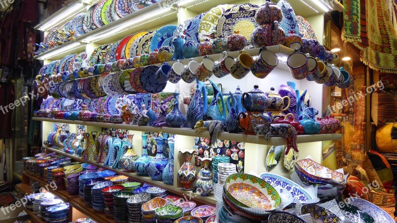 Istanbul Big Bazar Souvenirs Free Photos