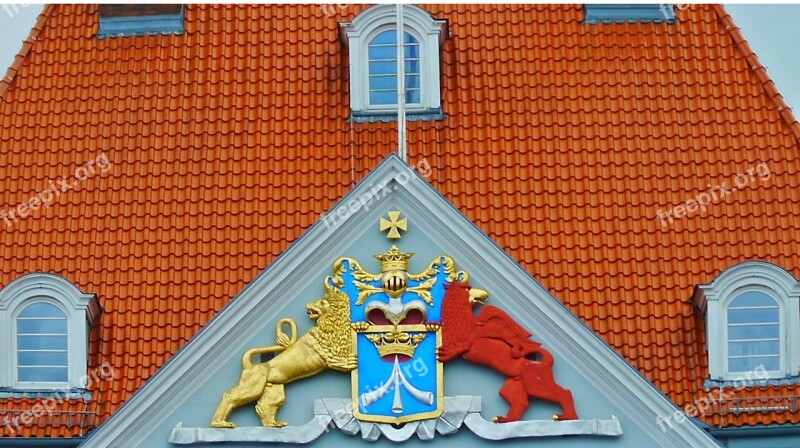 Coat Of Arms House Building Facade Historically