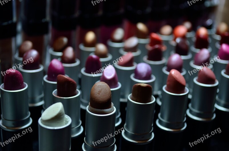 Lipsticks Makeup Girl Fashion Model