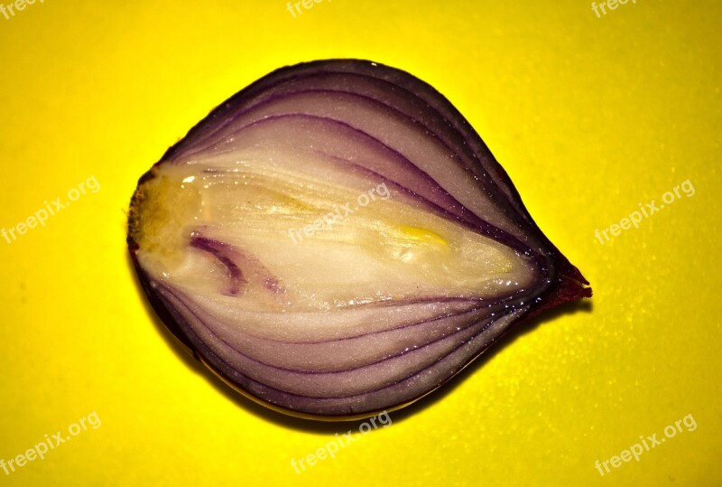 Red Onion Vegetable Cut Sliced Onion