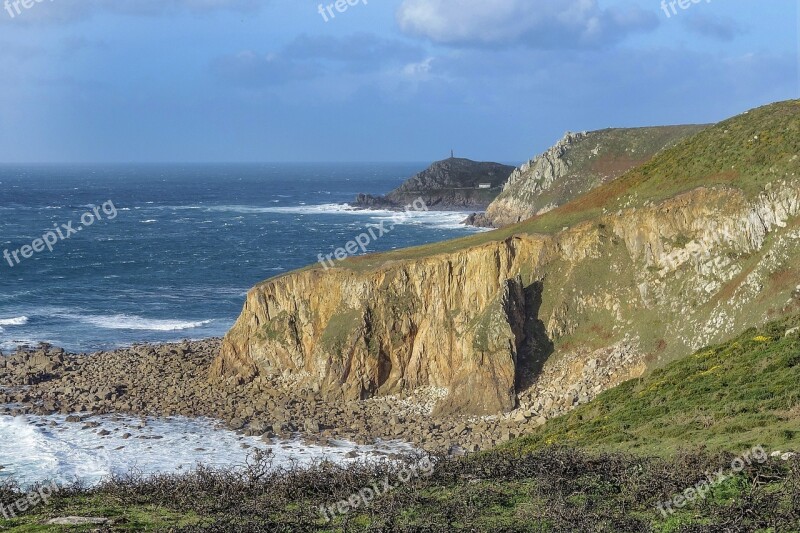 Landscape Cliff Sea Rugged Landscape Ocean