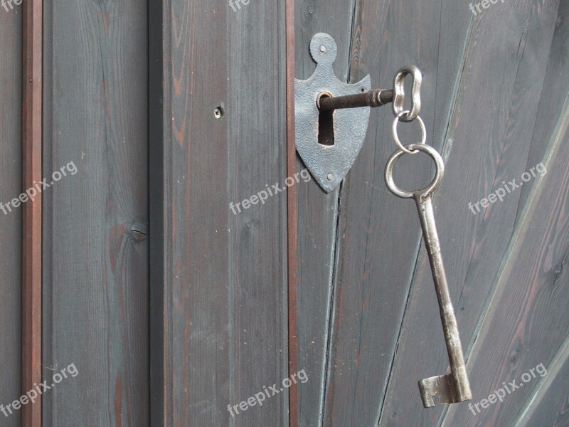 Key Press Home Wooden Gate Old Goal