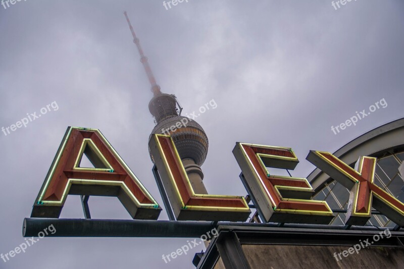 Alexanderplatz Berlin Alex Tv Tower Capital