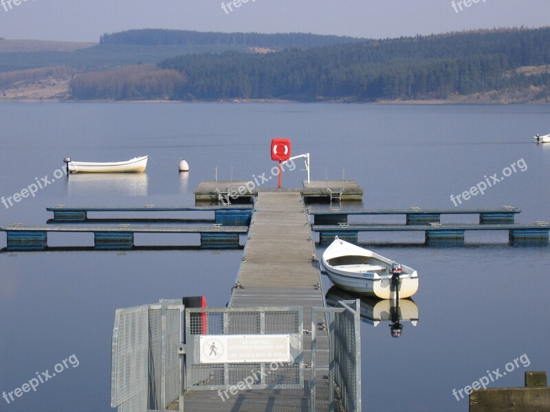 Lake Jetty Kielder Rowing Boat Pier