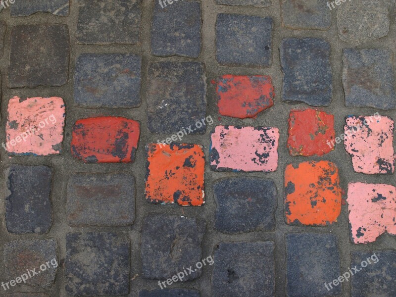 Paving Stones Ground Road Cobblestones Background