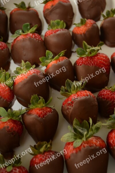 Strawberries Strawberry Chocolate Chocolate Strawberry Pattern