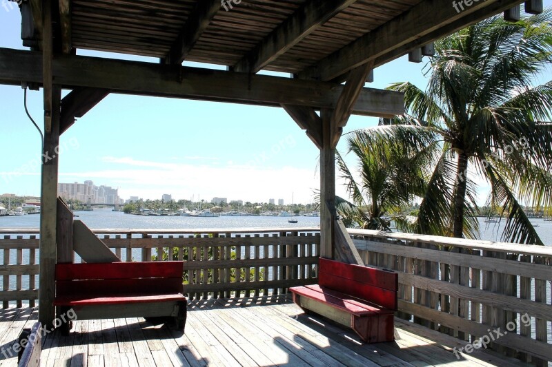 Cabana Benches Wood Relaxation Restful