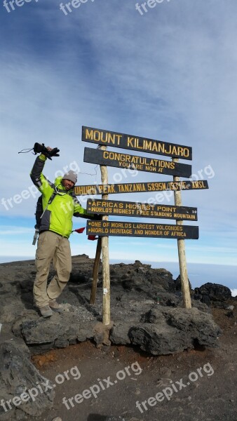 Kilimanjaro Mountain Mountaineering Mountains At The Top