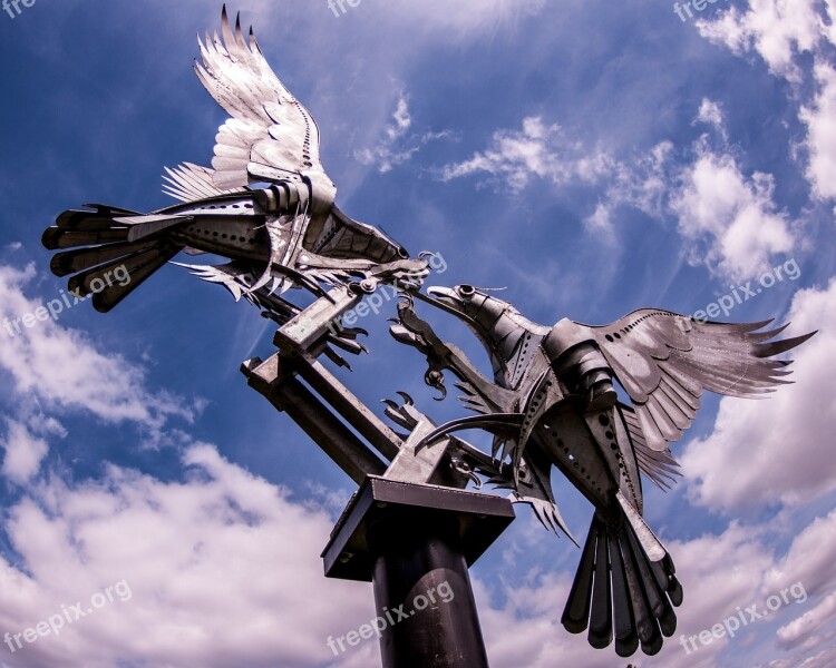 Malvern Eagles England Britain Statue