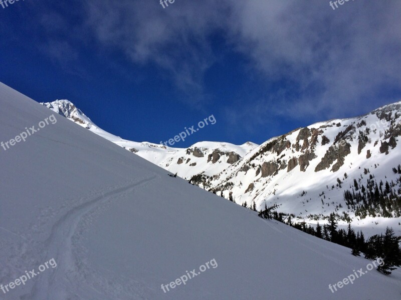 Adventure Snow Skiing Winter Hiking