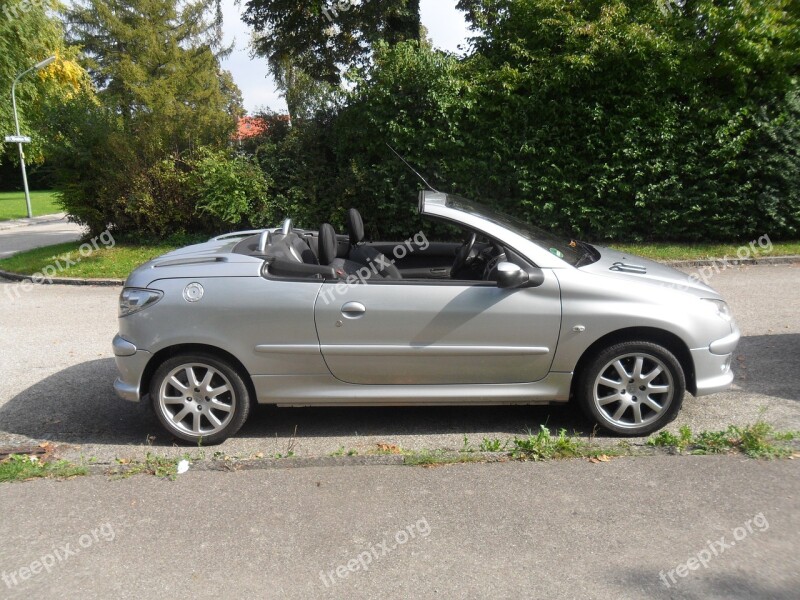 Convertible Driving A Car Auto Summer Road