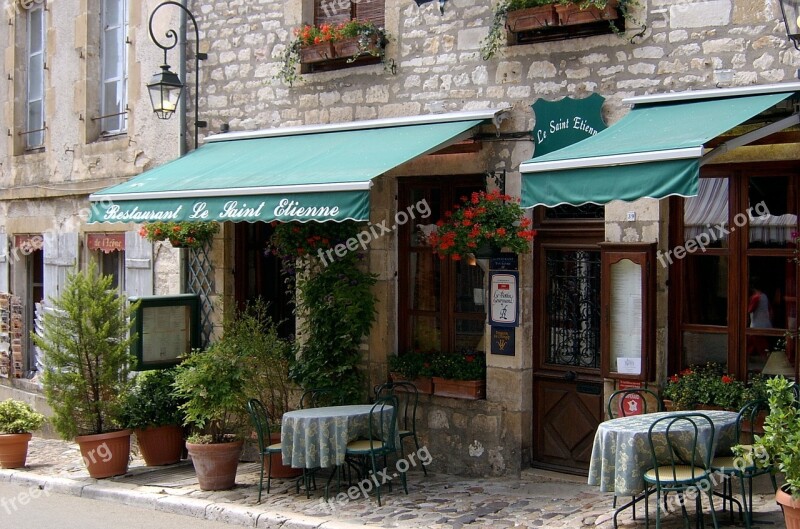 French Restaurant French Village France Free Photos