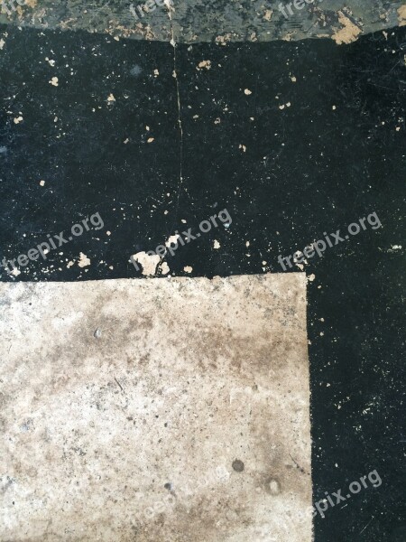 Old Paint Floor Flaking Black