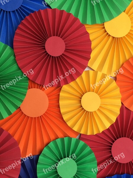 Pinwheels Party Birthday Paper Decoration Colorful