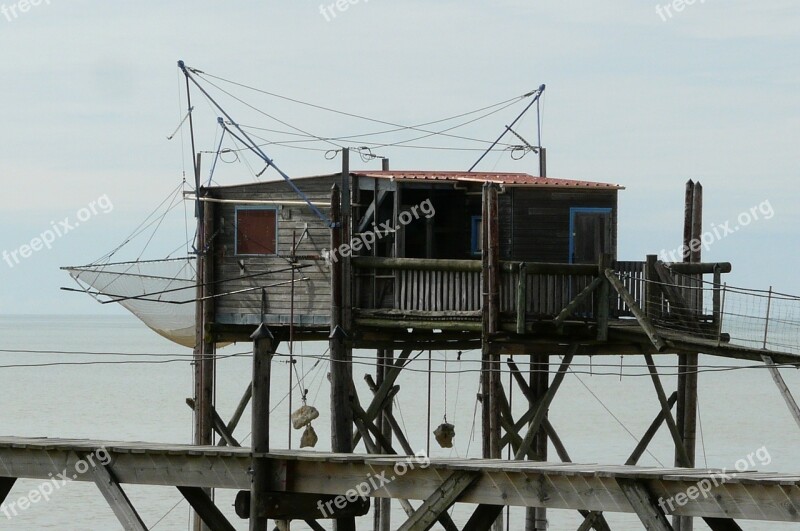 Fisherman's Hut Pile Construction Fishing Boardwalk Stelzenbau