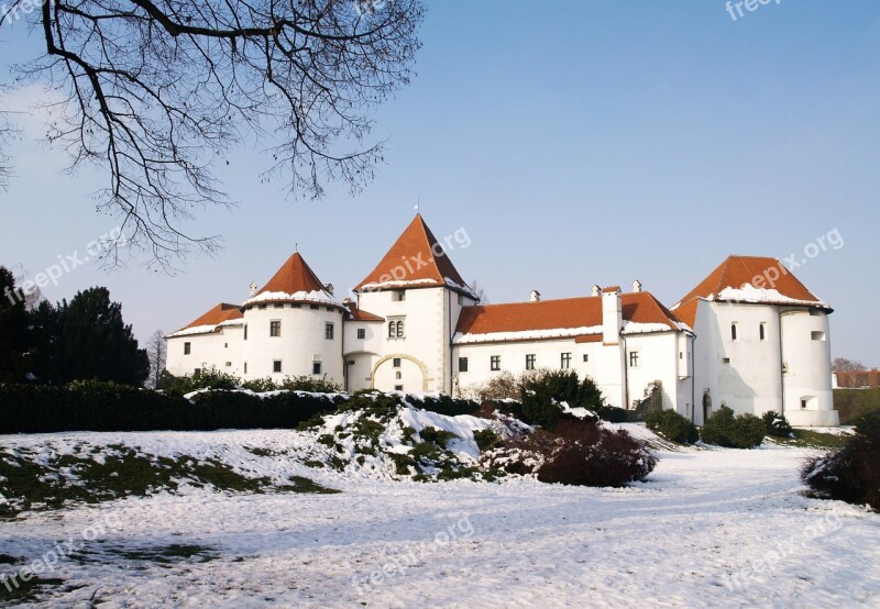 Castle White Architecture Building Old