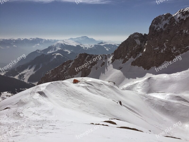 Mountain Snow Winter Italy Mountains