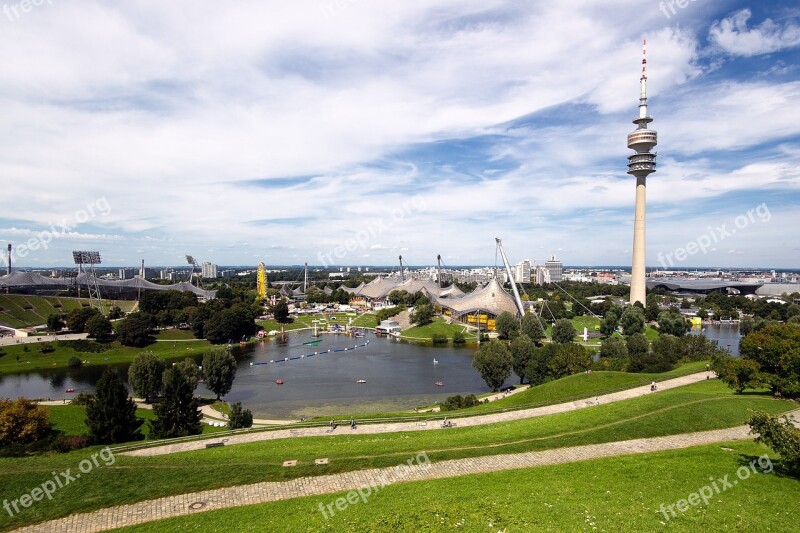 Munich Olympic Park Olympic Stadium Tv Tower Tower