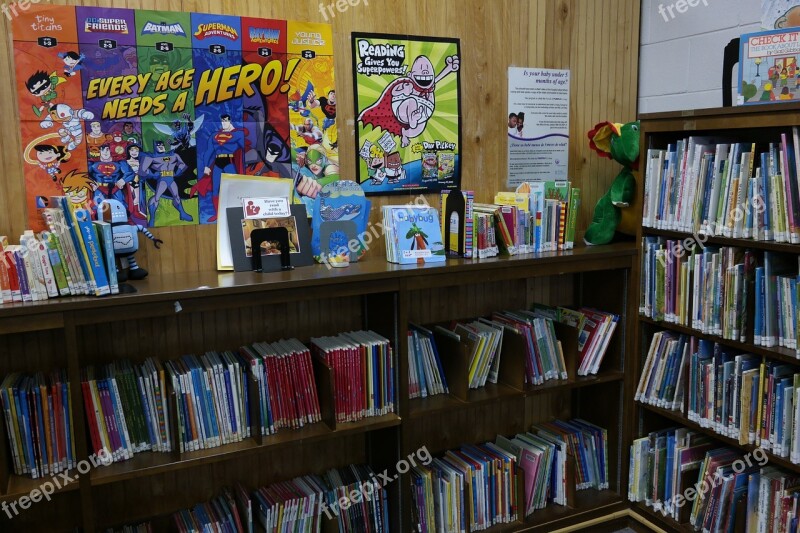 Library Books Children's Library Bookshelf Bookcase