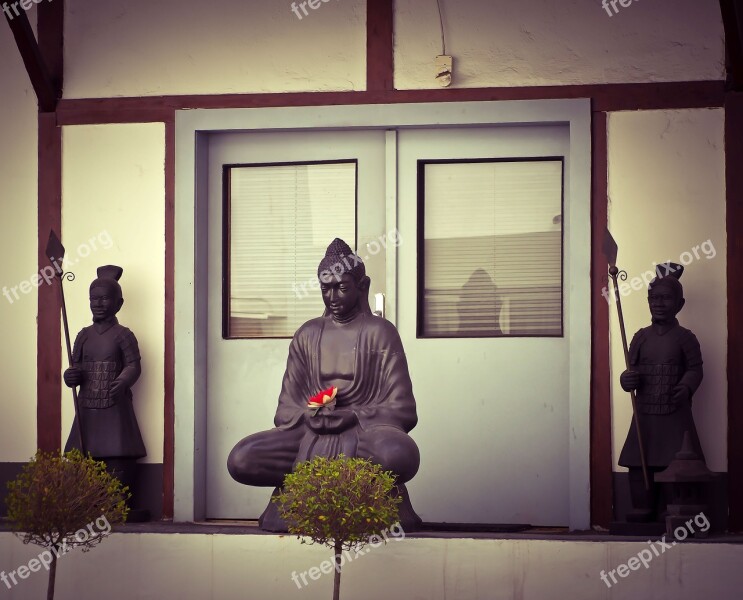 Buddha Statue Sculpture China Asia