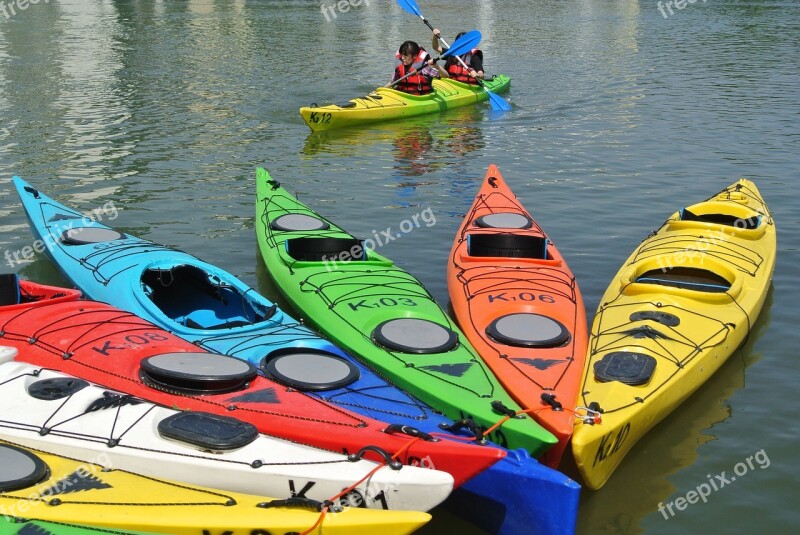 Zhejiang University Water Sports Kayaking Free Photos