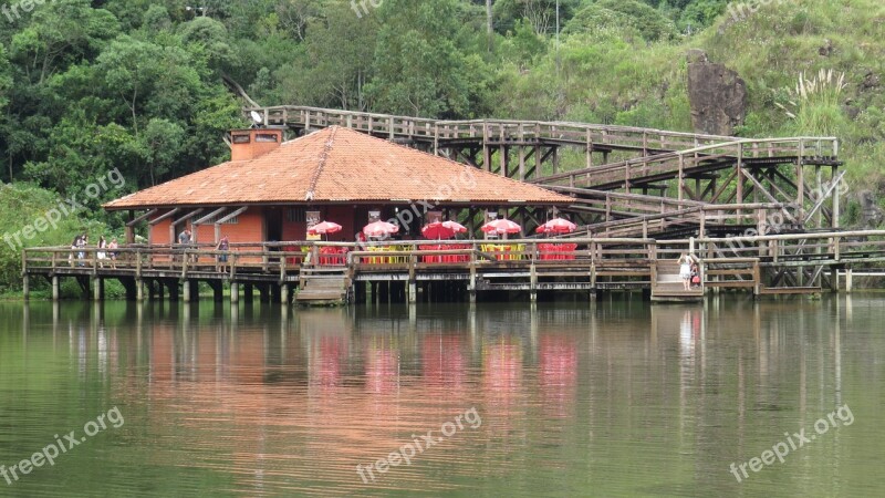 Tanguá Park Lake Curitiba Wooden Staircase Coffee