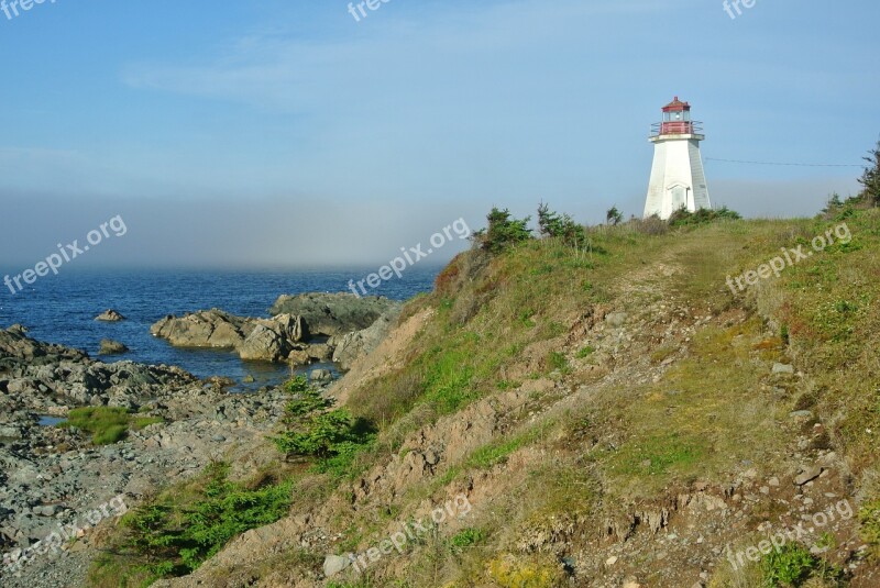 Lighthouse Cape Breton Island Gabarus Novascotia Canada