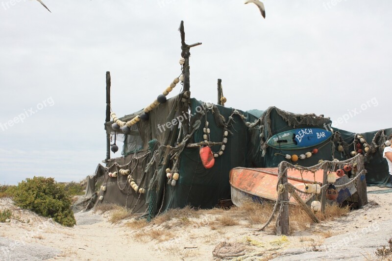 South Africa Strandlooper Hut Boat Free Photos