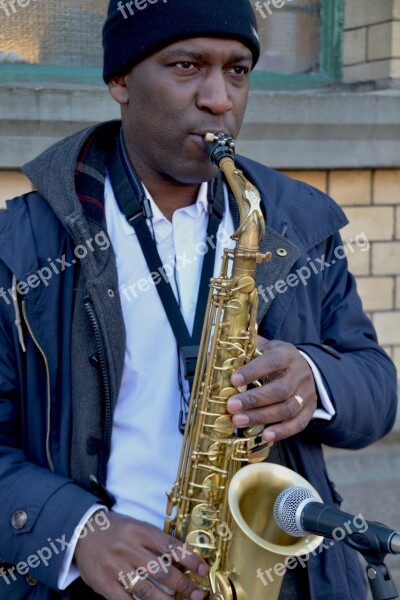 Busking African American Money African Black