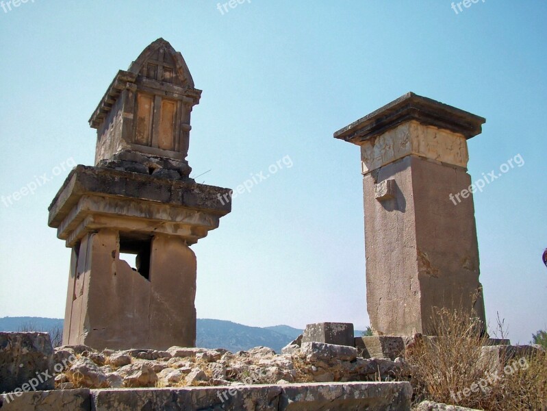 Old Ruins Stone Turkey Building