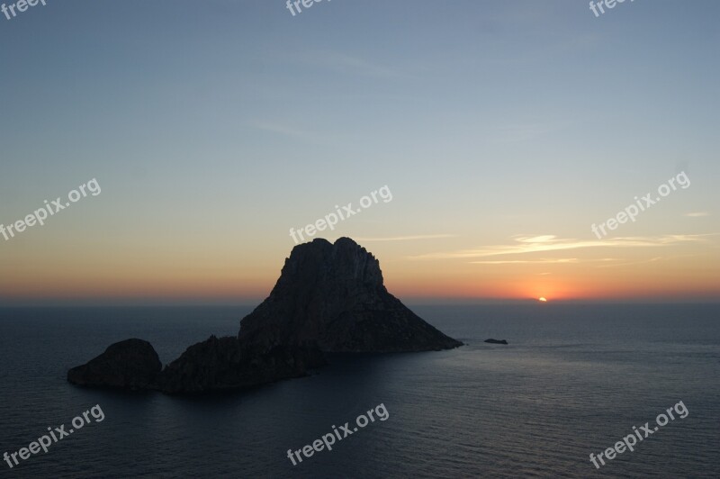 Vedra Ibiza Spain Horizon Sea