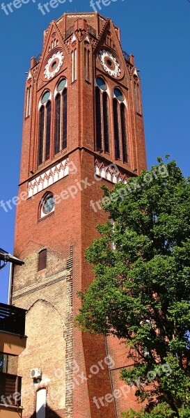 Poland świnoujście Church Steeple Places Of Interest