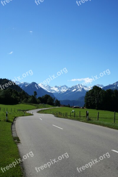 Allgäu Mountains Alpine Landscape Panorama