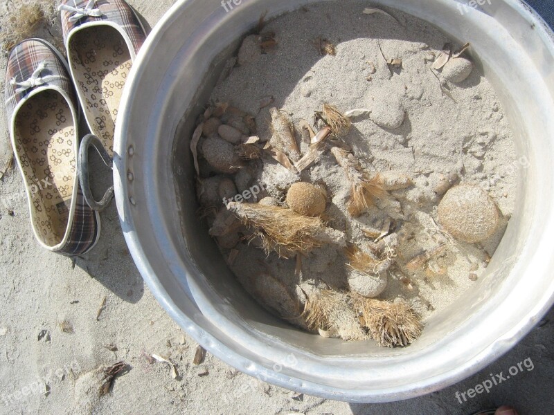 Beach Sand Shoes Summer Close Up