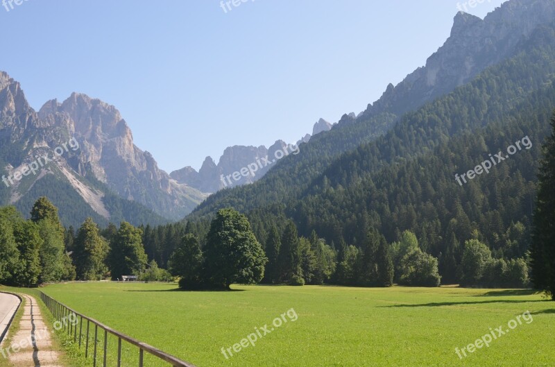 Dolomiti Dolomites Mountains Landscape Alpine