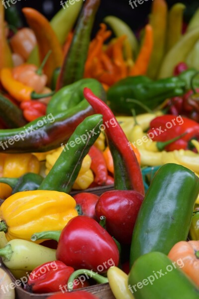 Vegetables Veggies Peppers Free Photos